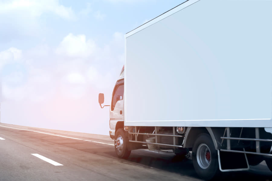 Eneza Canter delivery truck
