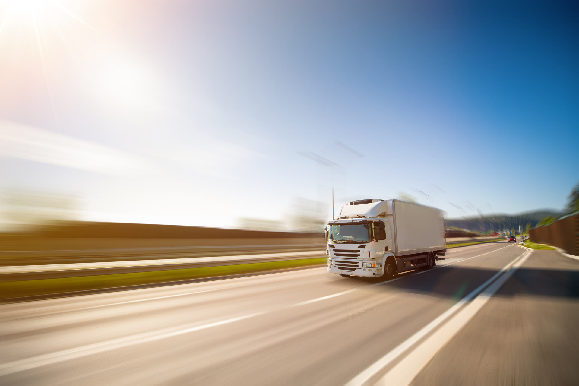 Eneza Logistics truck on the highway